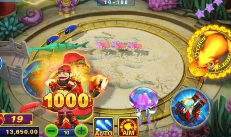 Giao diện chơi Bắn Cá Thần Tài tại HB88