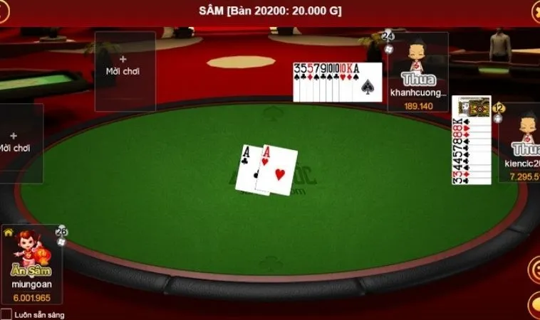 Bàn chơi Sâm Lốc Nhà Cái HB88