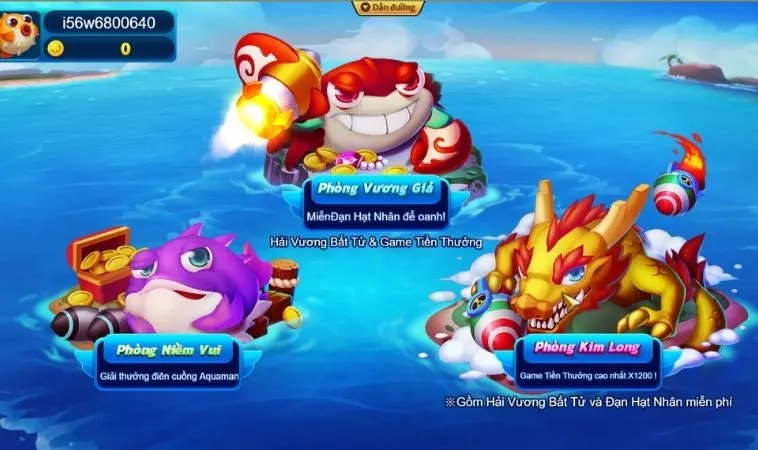 Các phòng chơi Thợ Săn Cá Tại HB88