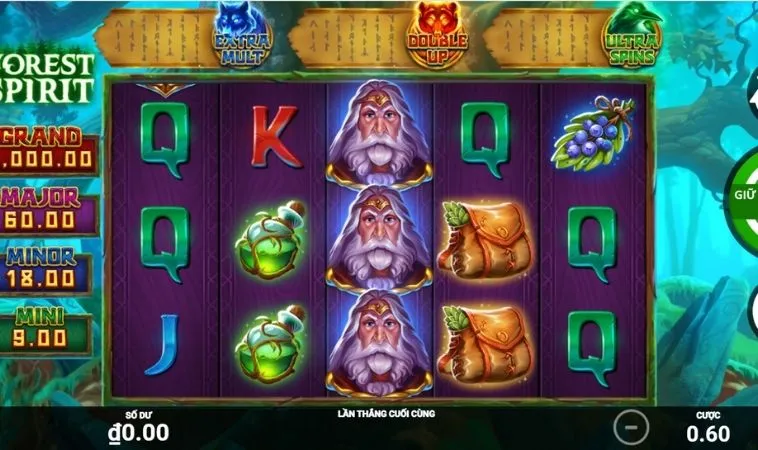 Giao diện chơi Nổ Hũ Rừng Xanh Tại HB88